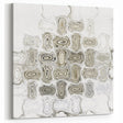 Minimalist Wall Décor - Black, White & Silver Abstract Print