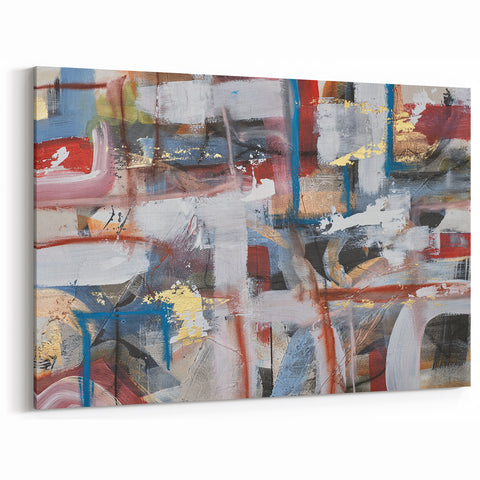 Large Modern Art Pieces - Multicolor Abstract Canvas Print