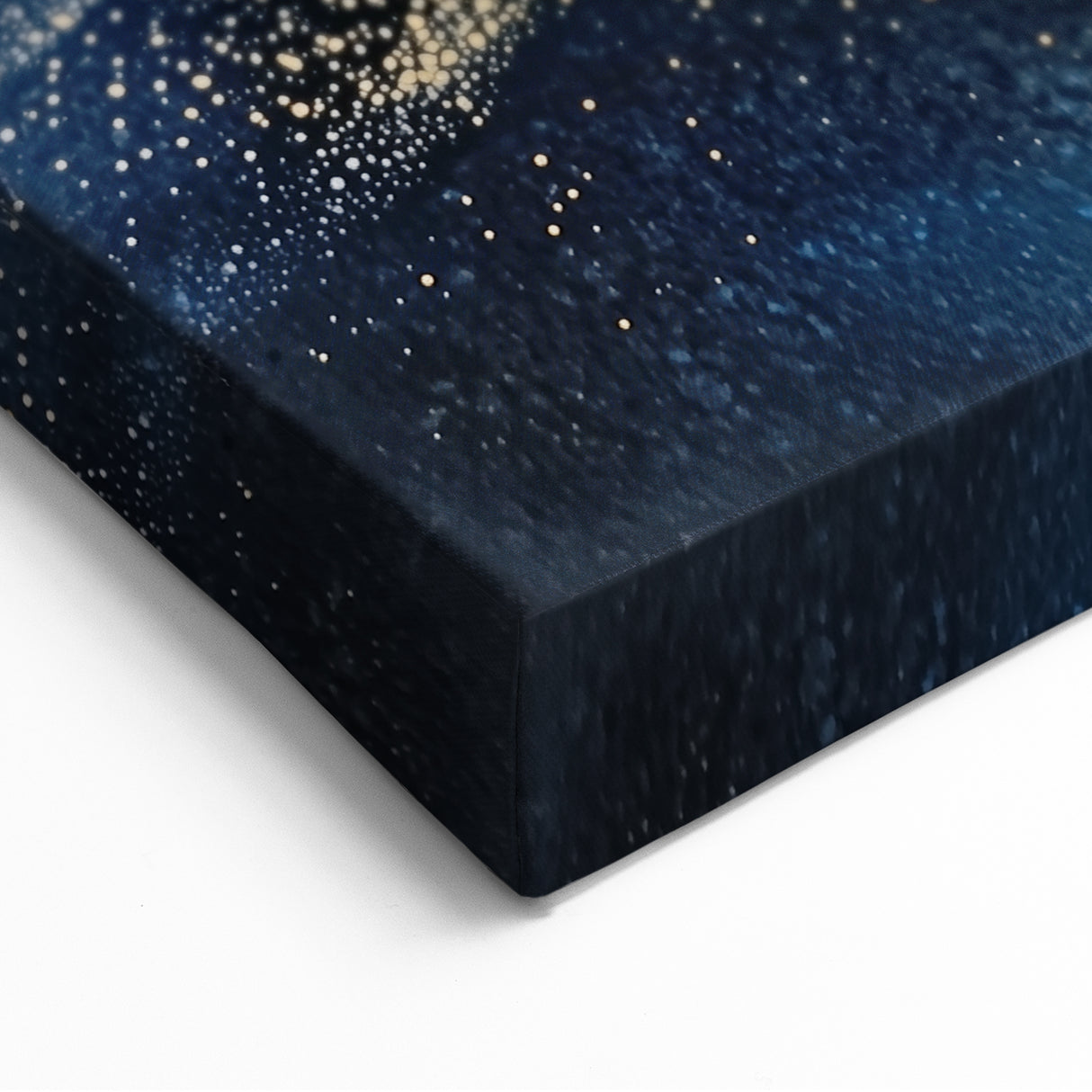 Minimalist Wall Décor - Gold & Navy Blue Abstract Canvas Print