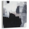 Earthen Harmony Abstract - Black & White Minimalist Wall Art