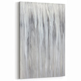 Minimalist Abstract Painting - White & Gray Modern Wall Art