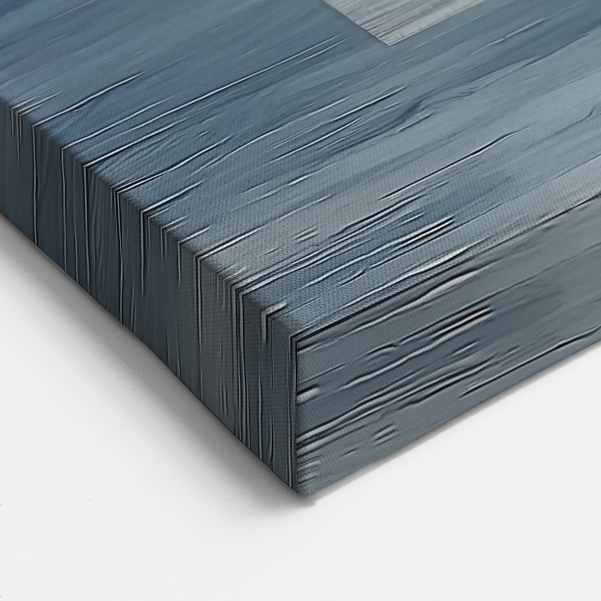 Modern Abstract Wall Art - Blue & Gold Geometric Canvas Print