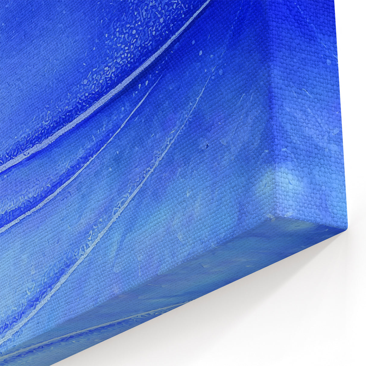 Contemporary Canvas Prints - Bold Blue Abstract Minimalist Art