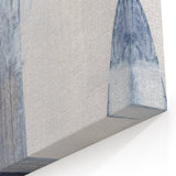 Earthen Harmony Abstracts - Neutral Blue & Gray Abstract Wall Art