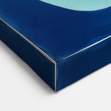 Geometric Abstract Paintings - Purple & Teal Modern Wall Art