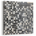 Abstract Art for Sale - Black & White Textured Geometric Print