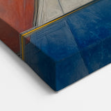 Geometric Abstract Paintings - Red, Yellow & Blue Modern Wall Art