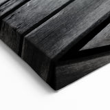 Black and White Serene Landscape Wall Art – Wooden Dock Scene