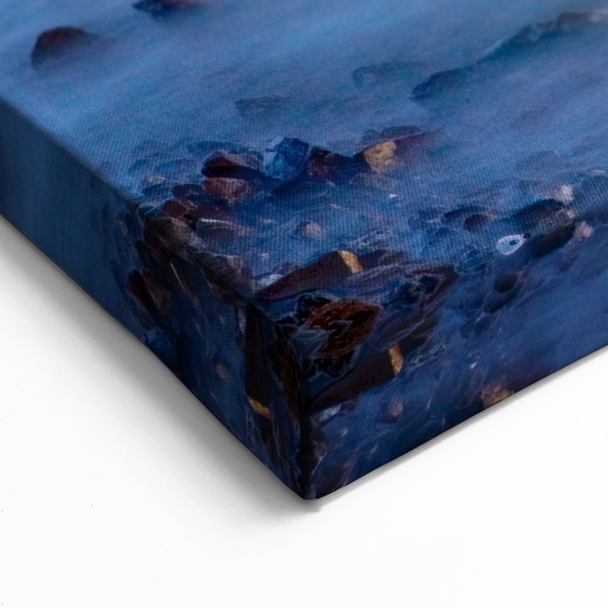 Tranquil Nature Canvas Prints – Misty Ocean Rocks at Dusk