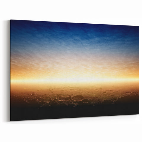 Serene Landscape Wall Art – Golden Horizon at Dusk