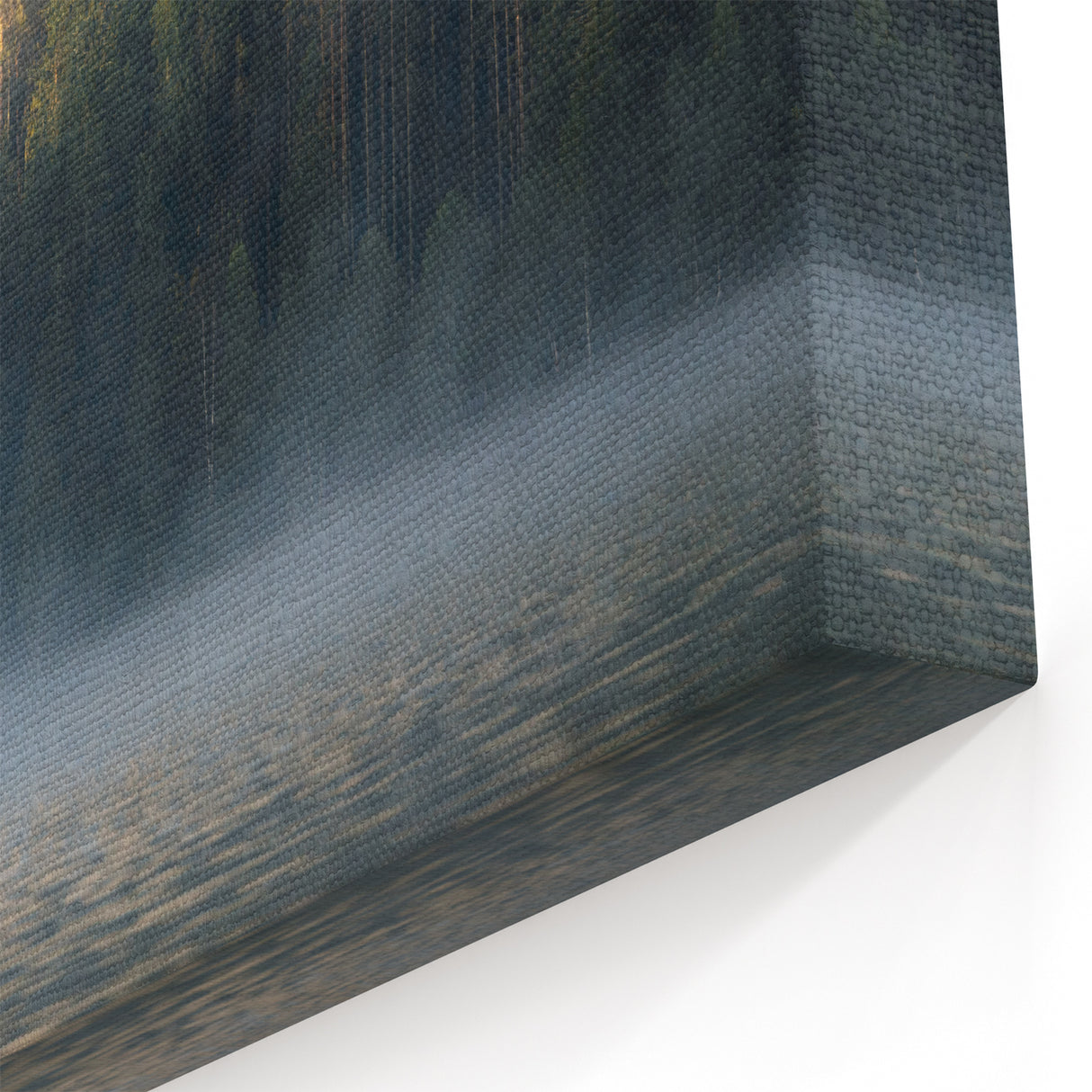 Calming Landscape Acrylic Prints – Misty Forest & Lake View