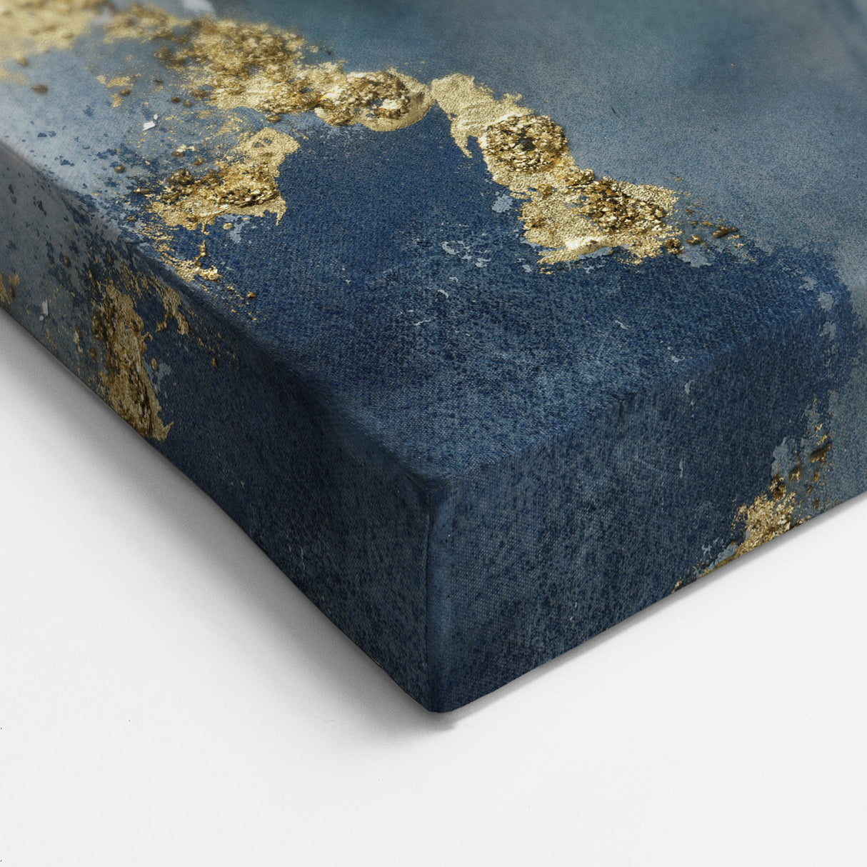 Calming Landscape Acrylic Prints – Navy & Gold Abstract Art