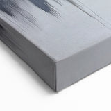 Serene Landscape Wall Art – Gold & Gray Abstract Forest