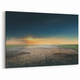 Serene Sunset Wall Art – Tranquil Nature Starry Sky Print