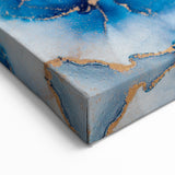 Modern Luxury Abstract Painting – High-End Navy & Gold Canvas Print
