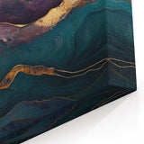 Premium Abstract Art Pieces – Teal & Plum Luxury Wall Decor