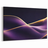 High-End Abstract Canvas Prints – Plum & Gold Luxury Wall Art