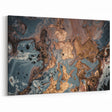 High-End Abstract Canvas Prints – Elegant Blue Gray & Gold Art