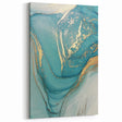 Upscale Abstract Art Collection – Teal & Gold Luxury Canvas