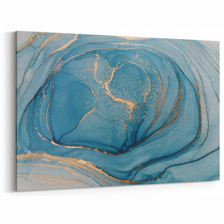 Elegant Abstract Art Designs – Royal Blue & Gold Wall Art