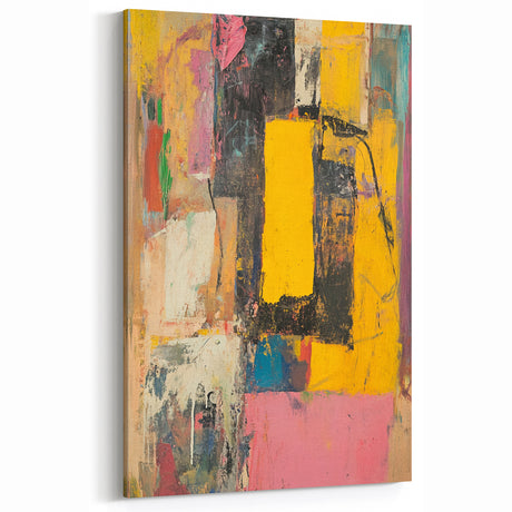 Abstract Expressionist Wall Art – Vibrant Modern Canvas Print