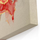 Exclusive Modern Abstract Art – Burgundy & Gold Canvas Print