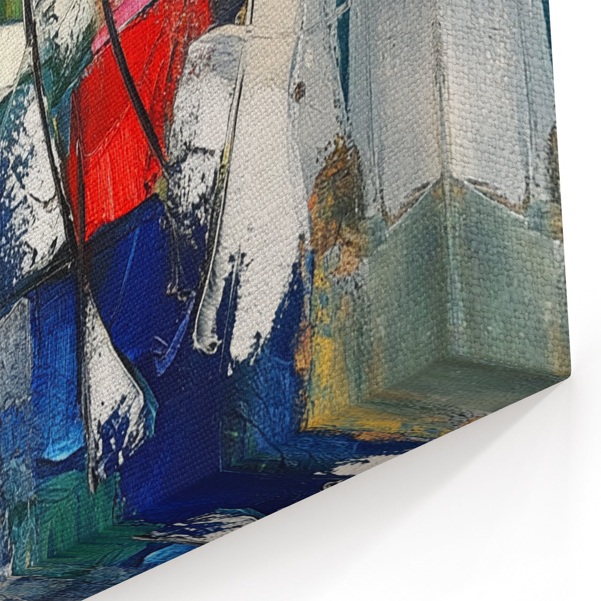 Dynamic Abstract Expressionist Wall Art – Textured Canvas Print