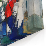 Dynamic Abstract Expressionist Wall Art – Textured Canvas Print