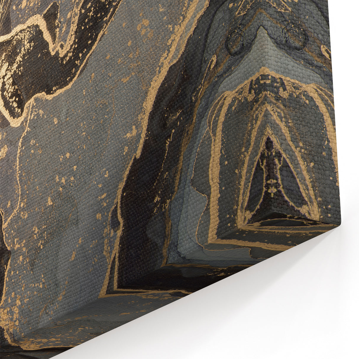 Sophisticated Abstract Art Designs – Black & Gold Canvas Print