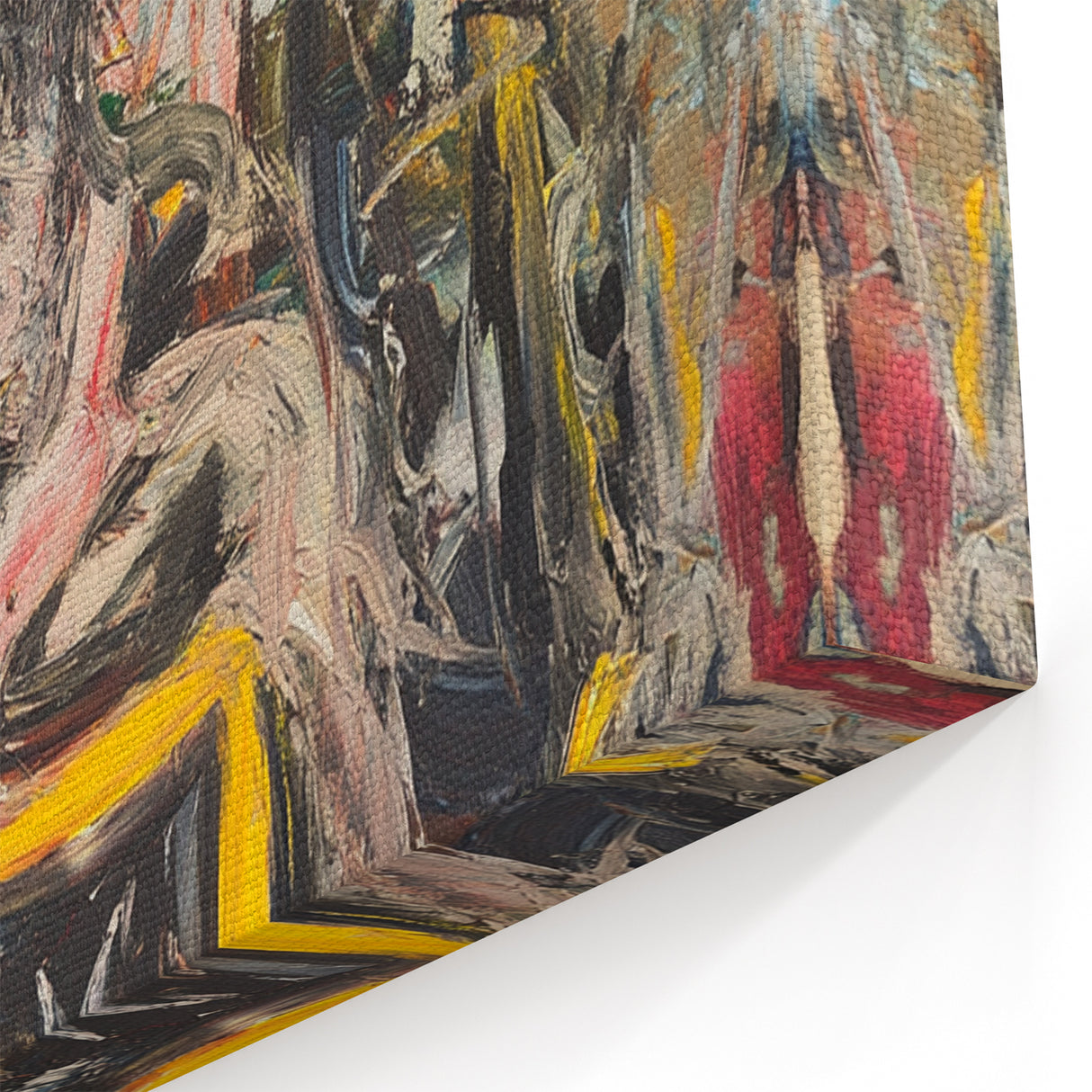 Expressive Abstract Expressionist Wall Art – Bold Textured Canvas