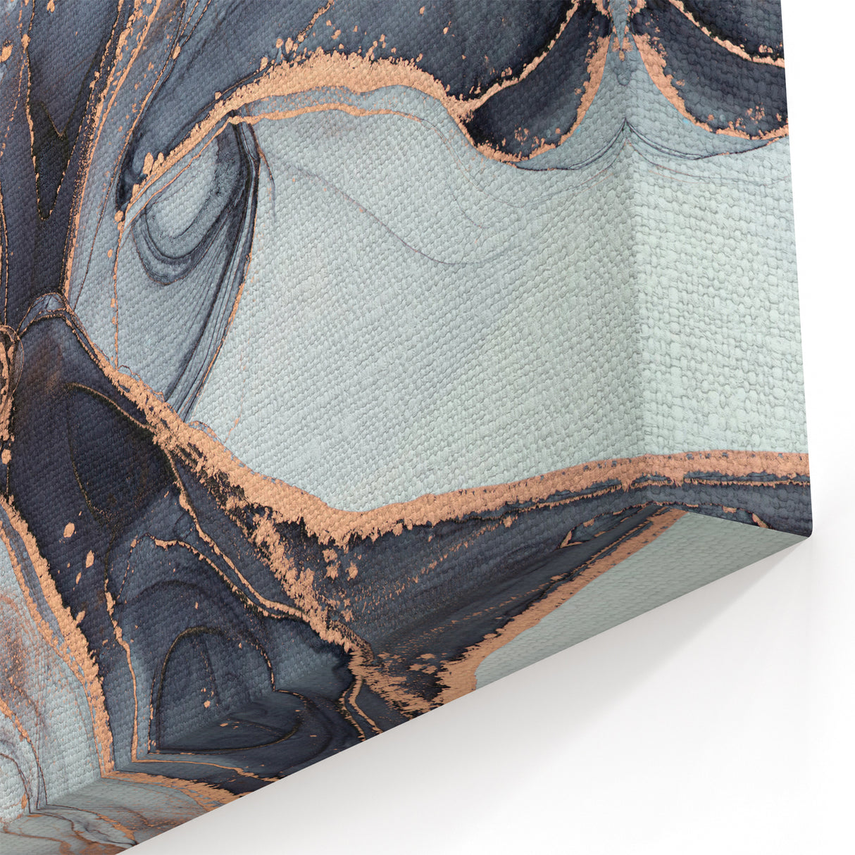 Luxury Abstract Wall Art Collection – Black & Copper Canvas