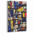 Geometric Abstract Expressionist Wall Art – Modern Canvas Print