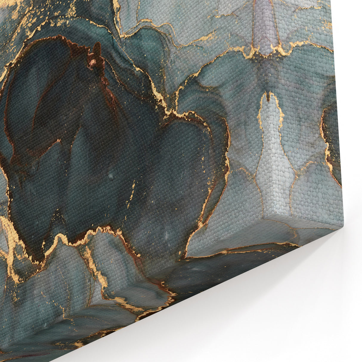 Premium Abstract Canvas Prints – Forest Green & Gold Art
