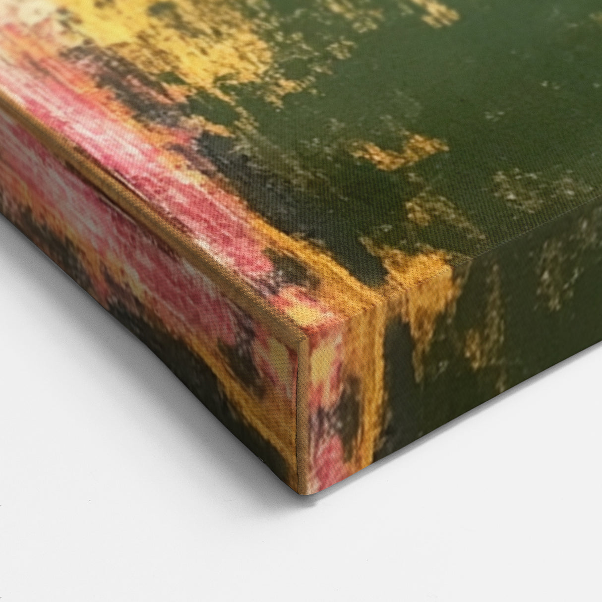 Bold Abstract Expressionist Wall Art – Modern Color-Block Canvas
