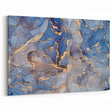 Elegant Abstract Art Designs – Muted Blue & Gold Canvas