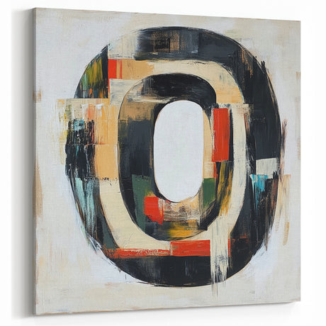 Modern Abstract Expressionist Wall Art – Geometric Canvas Print