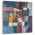 Geometric Abstract Expressionist Wall Art – Textured Modern Canvas