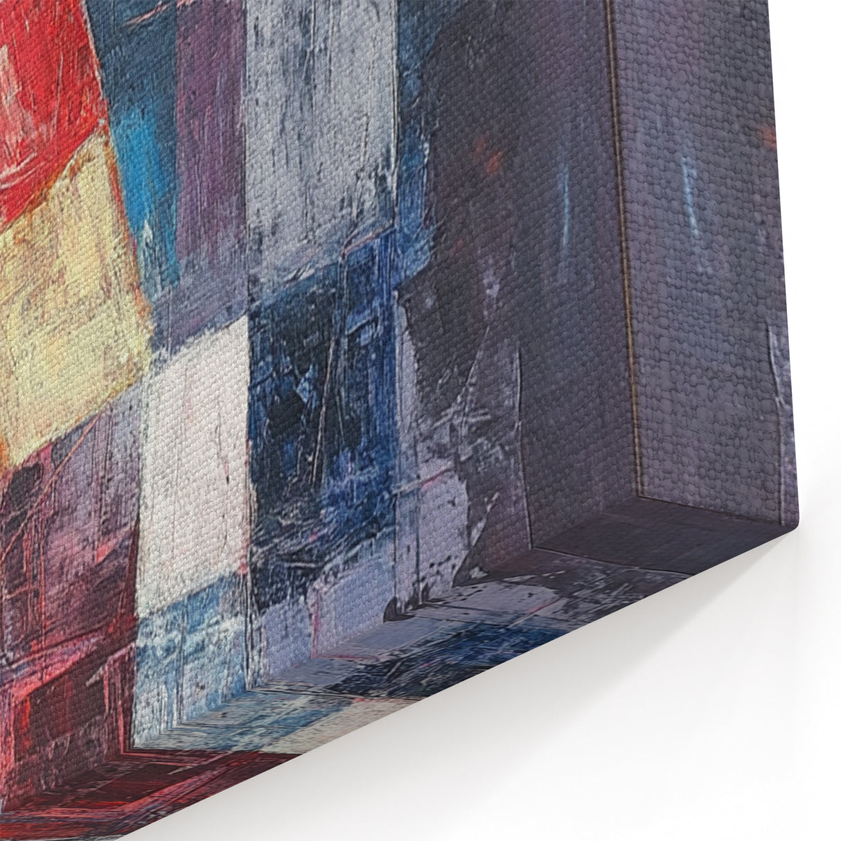 Geometric Abstract Expressionist Wall Art – Textured Modern Canvas