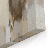 Elegant Abstract Expressionist Horse Art – Neutral Canvas Print