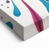 Bold Abstract Expressionist Wall Art – Colorful Drip Canvas Print