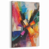 Vibrant Abstract Expressionist Wall Art – Multicolor Canvas Print