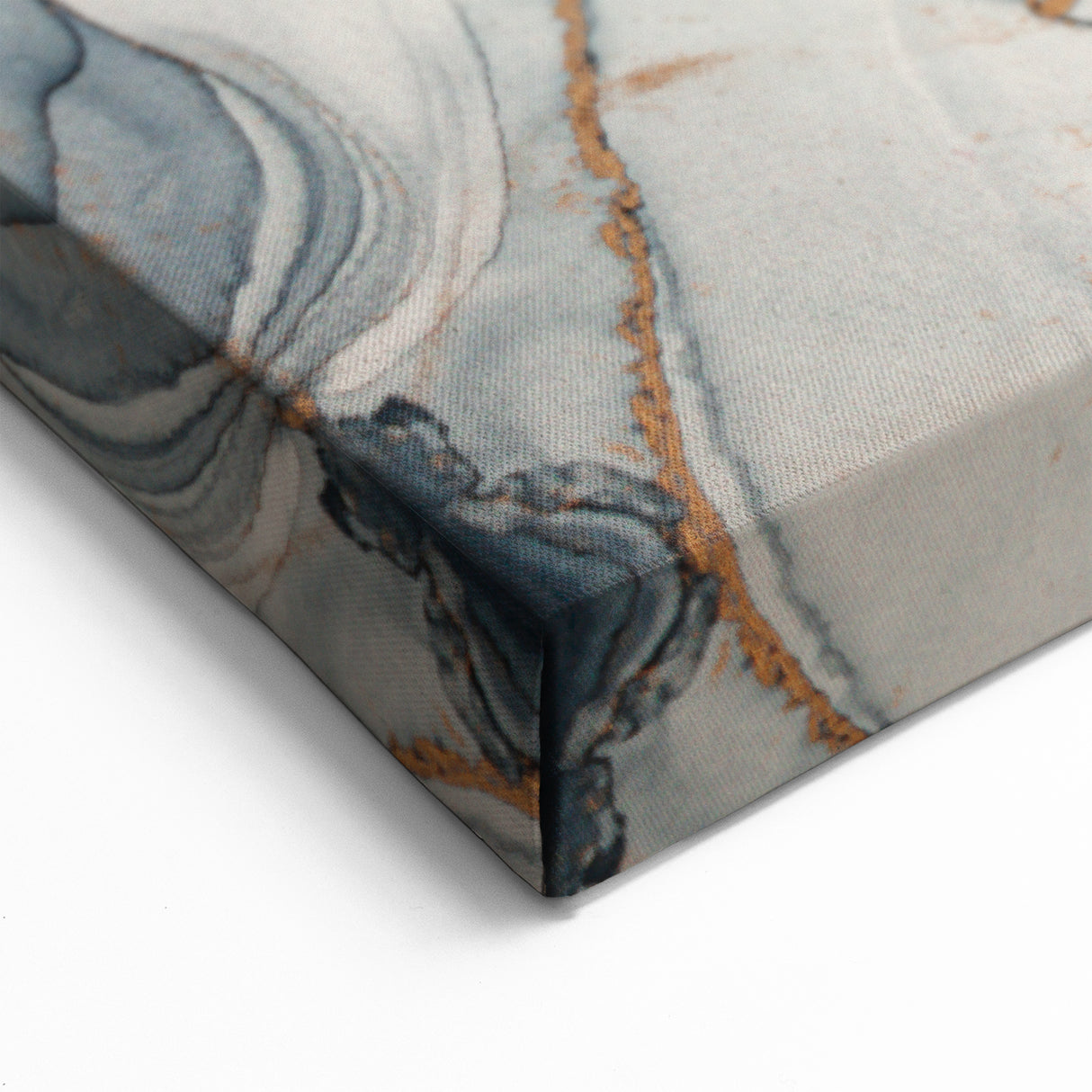 Exclusive Abstract Wall Decor – Navy, White & Gold Luxury Art
