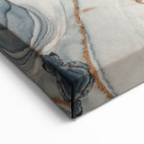 Exclusive Abstract Wall Decor – Navy, White & Gold Luxury Art