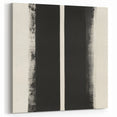 Minimalist Abstract Geometric Wall Art – Black & White Canvas Print