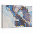 Upscale Abstract Art Collection – Royal Blue & Gold Canvas Print