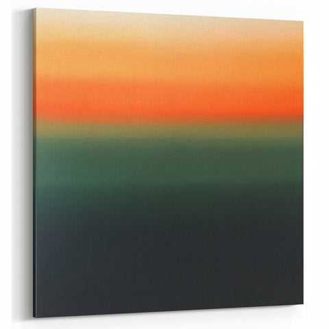 Vibrant Abstract Geometric Wall Art – Modern Sunset Gradient Print