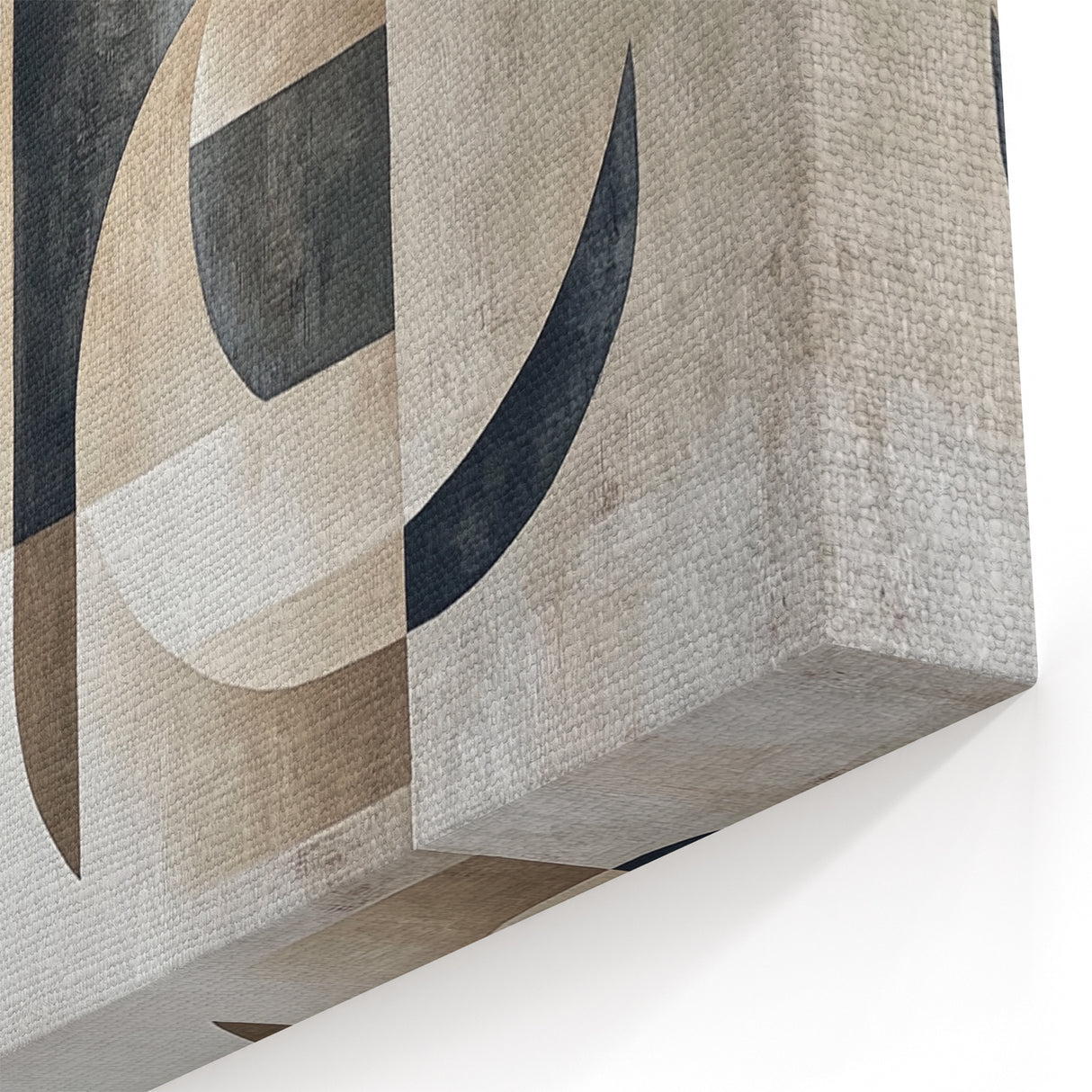 Modern Abstract Geometric Wall Art – Neutral Minimalist Canvas