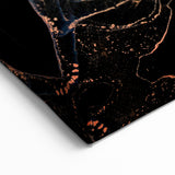 High-End Abstract Wall Decor – Black & Royal Blue Luxury Art