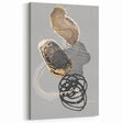 Elegant Abstract Art Design – Black, Gold & Gray Luxury Print