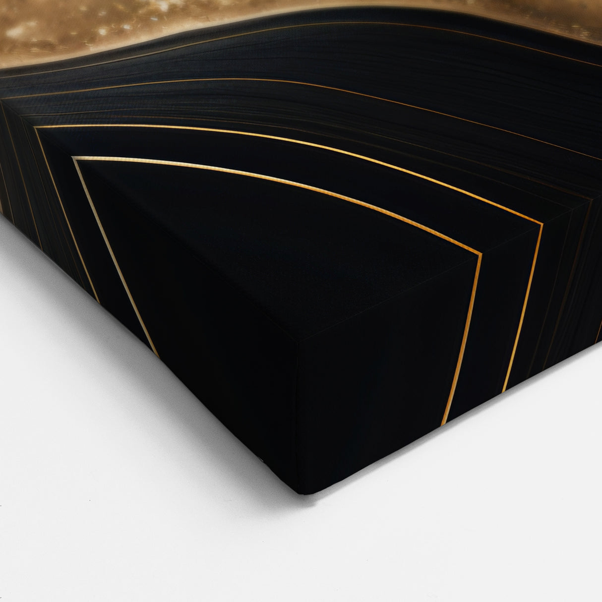 Exclusive Abstract Wall Decor – Black, Teal & Gold Luxury Art